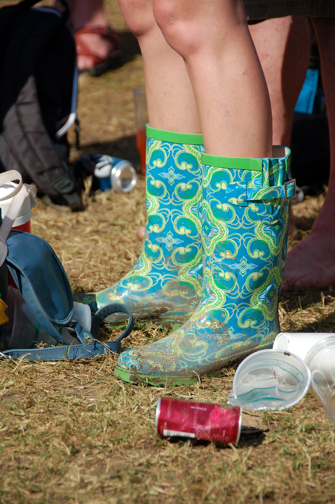 Dirty boots at Jazz Fest