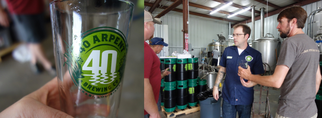 Beer glass with 40 Arpent