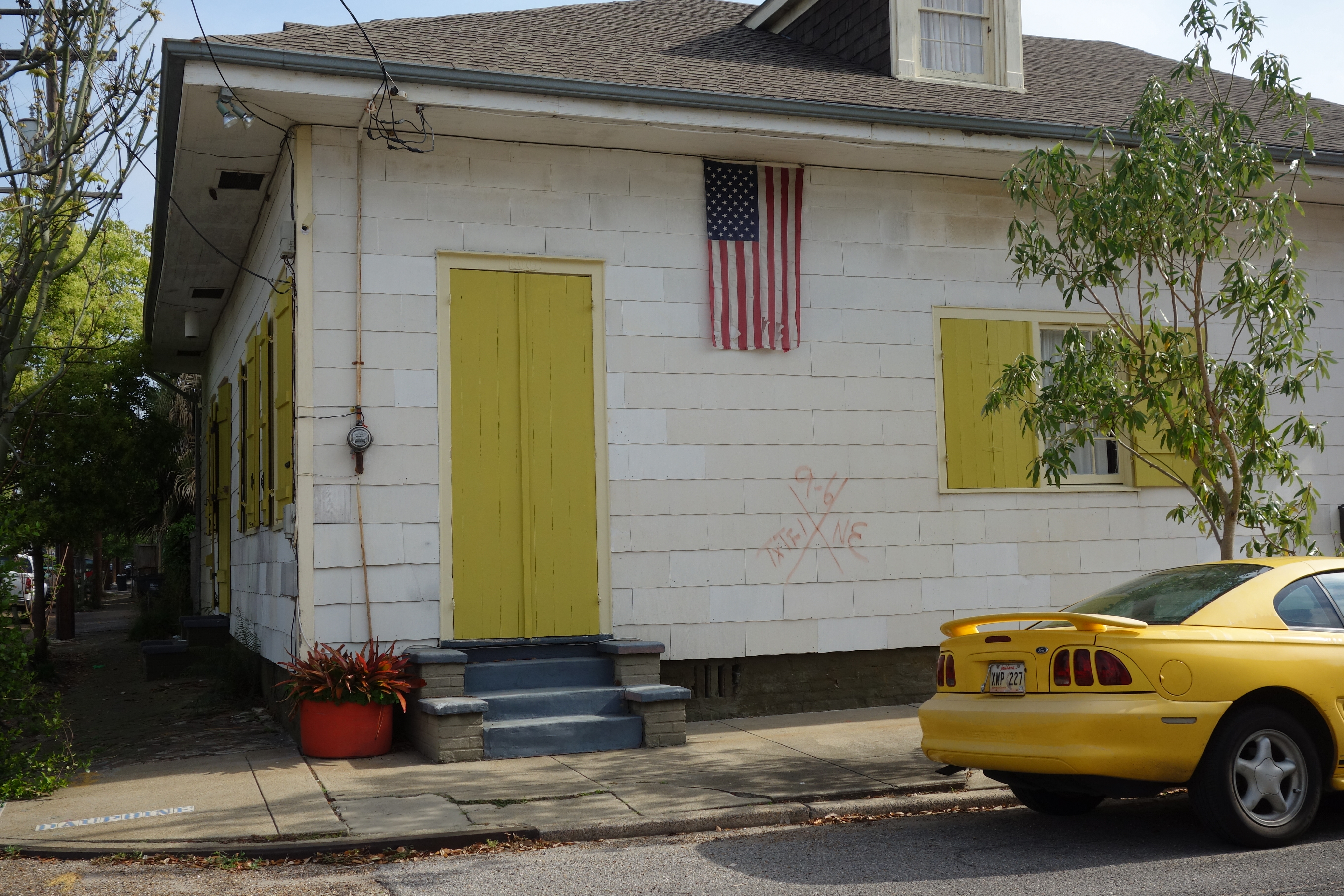 picture of an x-code on a house