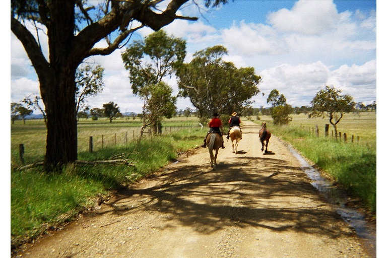 Dirt roads the first day. Countryside after that.