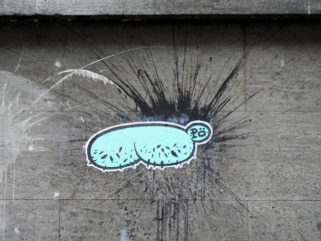 A bum by PÖ. Not my favorite example of her work. Photo by onnla.